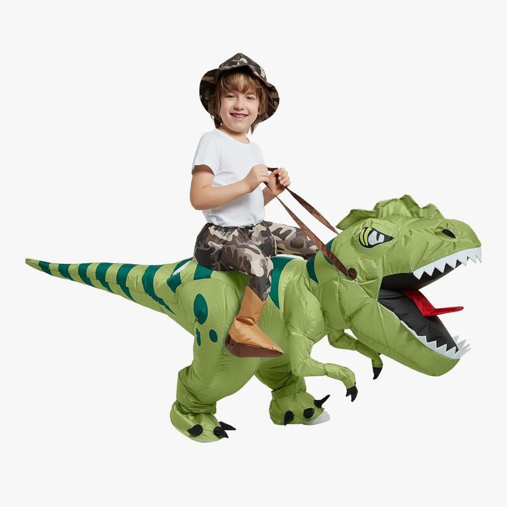 Inflatable Dinosaur Ride-On Costume 4-6 years